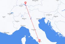 Flyg från Friedrichshafen, Tyskland till Rom, Italien