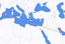 出发地 沙特阿拉伯出发地 达曼目的地 西班牙帕尔马的航班