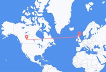 Flyreiser fra Edmonton, Canada til Aberdeen, Skottland