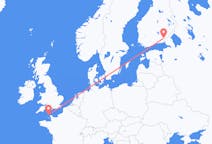 Fly fra Alderney til Lappeenranta