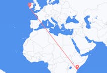 Flyreiser fra Malindi, Kenya til Killorglin, Irland