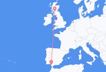 Flights from Jerez de la Frontera in Spain to Glasgow in Scotland