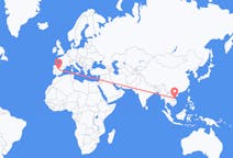 Flyrejser fra Hue, Vietnam til Madrid, Spanien