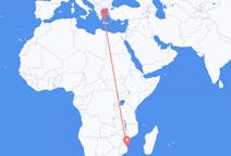 Flyreiser fra Vilankulo, Mosambik til Plaka, Hellas