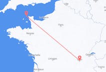 Flights from Alderney, Guernsey to Lyon, France