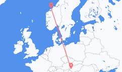 Flights from Kristiansund, Norway to Hévíz, Hungary