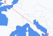 Flights from Bristol, England to Corfu, Greece