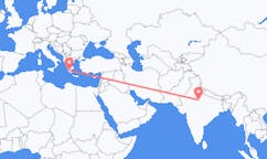 Flyreiser fra Gwalior, India til Kalamata, Hellas