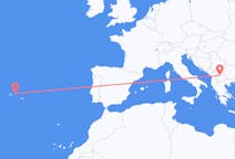 Flights from Skopje, North Macedonia to Terceira Island, Portugal
