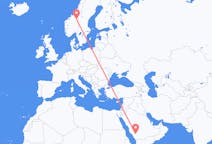 Flights from Bisha, Saudi Arabia to Røros, Norway