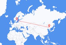 Flights from Changchun, China to Linköping, Sweden