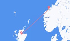 Vols depuis la ville d'Inverness vers la ville de Molde
