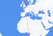 Flyreiser fra Libreville, Gabon til Edinburgh, Skottland