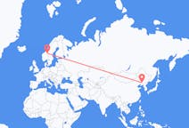 중국 선양에서 출발해 노르웨이 로로스에게(으)로 가는 항공편