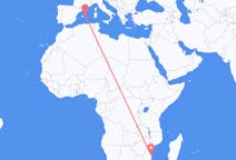 모잠비크 빌란쿨로에서 출발해 스페인 마혼에게(으)로 가는 항공편