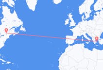 Flyreiser fra Montreal, Canada til Skiros, Hellas