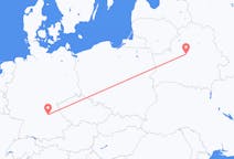 ベラルーシのから ミンスク、ドイツのへ ニュルンベルクフライト