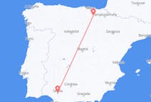 Vluchten van Vitoria, Spanje naar Sevilla, Spanje