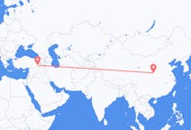 中国从西安出发飞往中国目的地 巴特曼的航班