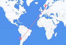 Flyrejser fra Concepción, Chile til Göteborg, Sverige