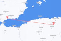 Flyrejser fra Batna, Algeriet til Málaga, Spanien