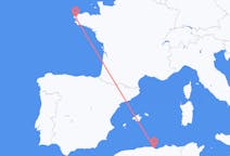 Flyg från Béjaïa till Brest