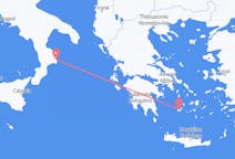 Vluchten van Plaka, Milos naar Crotone