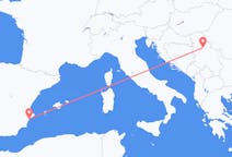 出发地 塞尔维亚出发地 贝尔格莱德目的地 西班牙阿利坎特的航班