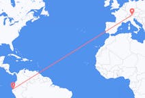 Flyg från Tumbes, Peru till Innsbruck, Österrike
