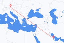 Flyreiser fra Bahrain Island, til Salzburg