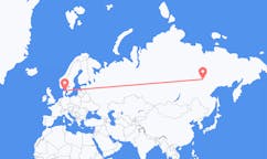 Flights from Yakutsk, Russia to Aalborg, Denmark