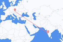 出发地 印度出发地 胡布利目的地 奥地利维也纳的航班