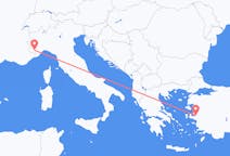 Vluchten van Cuneo naar İzmir