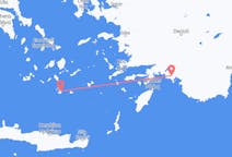 Flights from Santorini, Greece to Dalaman, Turkey