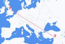 Flyreiser fra Gaziantep, Tyrkia til Leeds, England
