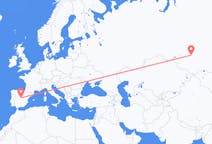 Flights from Kemerovo, Russia to Madrid, Spain