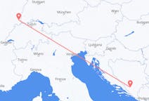 Vols de Bâle pour Mostar