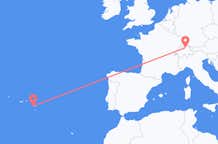 Flyrejser fra Ponta Delgada, Portugal til Zürich, Schweiz