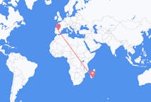 Flights from Tôlanaro, Madagascar to Madrid, Spain