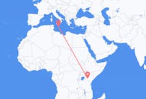 Vols de Nairobi, le Kenya pour Valletta, Malte