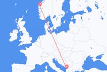 Flights from Førde to Tirana