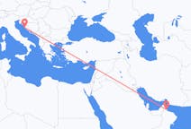 Fly fra Suhar til Zadar