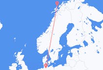 Flyreiser fra Andenes, Norge til Hamburg, Tyskland