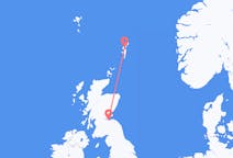 Flyreiser fra Lerwick, Skottland til Edinburgh, Skottland
