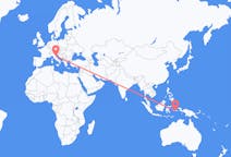 Flyreiser fra Ambon, Maluku, Indonesia til Rimini, Italia