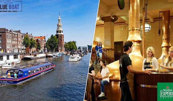 Heineken Experience Amsterdam + 75 minute Blue Boat Canal Cruise
