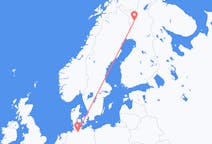 Loty z Hamburg, Niemcy do Kolari, Finlandia