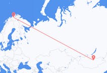 Loty z Ułan Bator, Mongolia z Alta, Norwegia