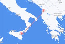 出发地 意大利出发地 卡塔尼亞目的地 阿尔巴尼亚地拉那的航班
