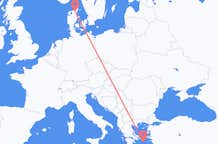 Flights from Aalborg to Mykonos